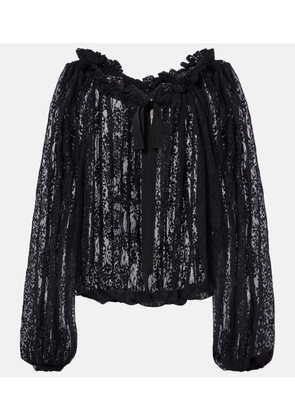 Patou Floral lace blouse