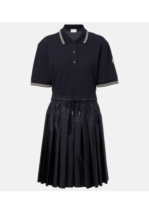 Moncler Technical cotton polo dress
