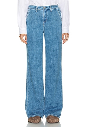 L'AGENCE Weston Wide Leg Trouser Jeans in Belize - Denim-Medium. Size 29 (also in ).