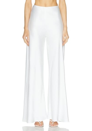 Norma Kamali Bias Elephant Pant in Snow White - White. Size L (also in ).