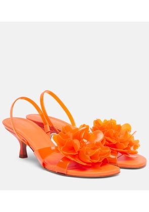 Farm Rio Floral-applique sandals