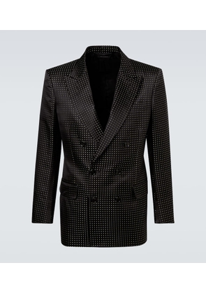 Tom Ford Polka-dot silk satin suit jacket