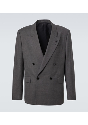 Lardini Double-breasted wool blazer
