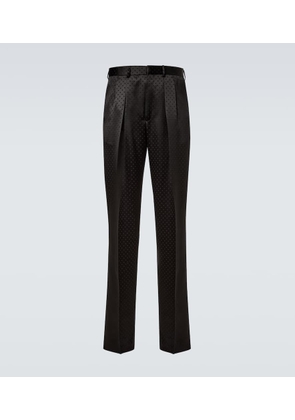 Tom Ford Jacquard polka-dot satin suit pants