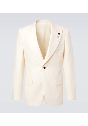 Lardini Single-breasted virgin wool blazer