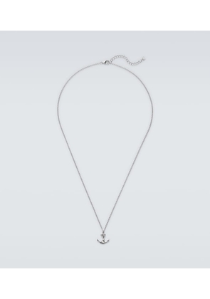 Mateo Anchor Lock Small sterling silver chain necklace