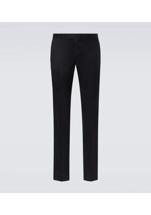 Lardini Single-pleated wool straight pants