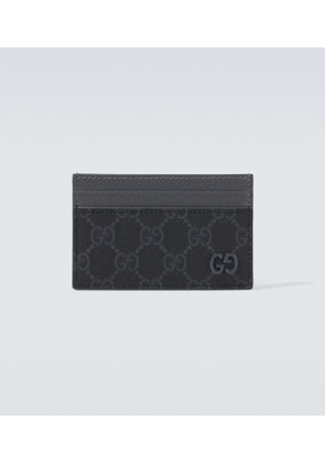 Gucci GG Canvas and leather card holder