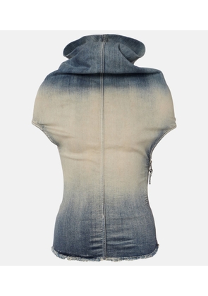 Rick Owens Draped denim top