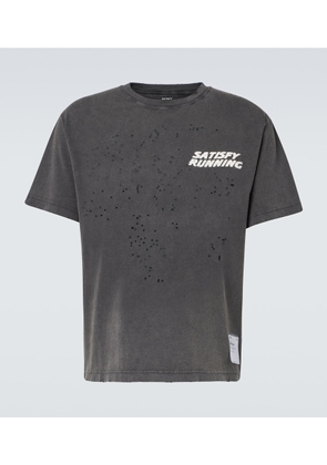 Satisfy MothTech distressed cotton jersey T-shirt