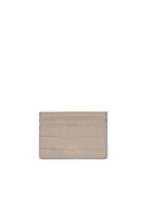 Smythson Flat Card Holder In Mara In Sandstone