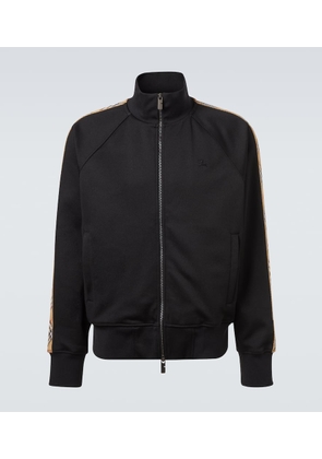 Burberry Burberry Check cotton-blend jersey track jacket
