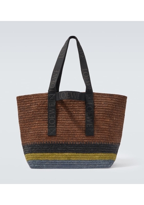Loewe Fold raffia shopper