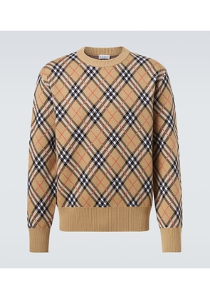 Burberry Burberry Check wool-blend sweater