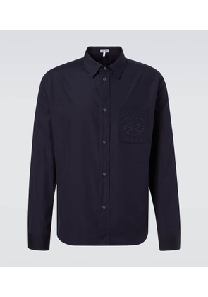 Loewe Logo cotton poplin shirt