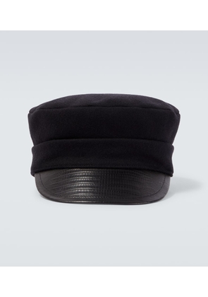 Valentino Garavani Wool-blend felt newsboy cap