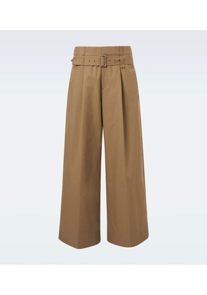 Simone Rocha Cotton-blend canvas wide-leg pants