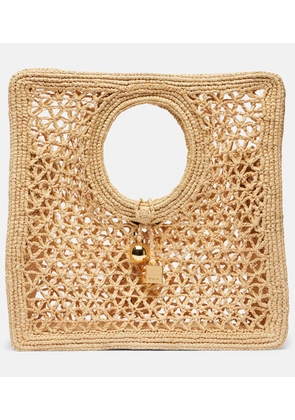 Jacquemus Spiaggia Small raffia tote bag