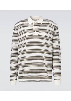 Wales Bonner Samuel striped wool-blend polo sweater