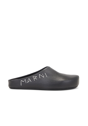 Marni Fussbett Sabot in Black - Black. Size 42 (also in ).