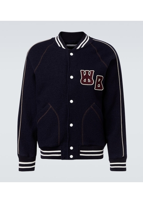 Wales Bonner October embroidered wool varsity jacket