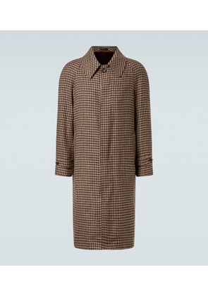 Rubinacci Houndstooth virgin wool coat