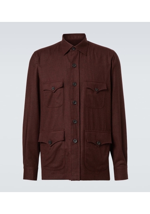 Rubinacci Virgin wool flannel field jacket