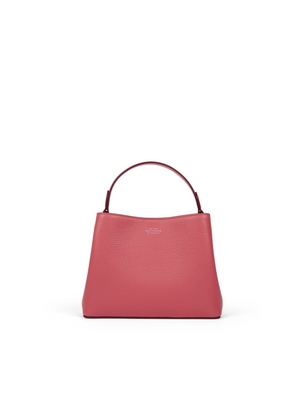 Smythson Day Crossbody Bag In Ludlow In Raspberry