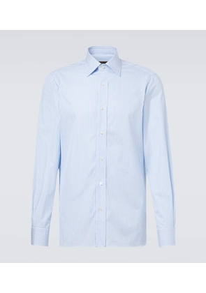 Rubinacci Striped cotton poplin shirt