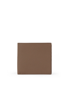Smythson 8 Card Slot Wallet In Panama In Fawn