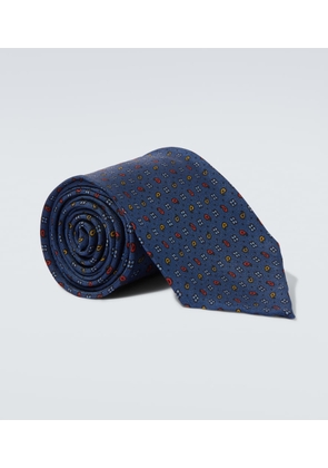 Rubinacci Printed silk satin tie