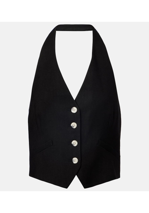 Veronica Beard Arabella linen-blend vest