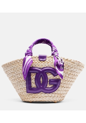 Dolce&Gabbana DG Majolica straw basket bag