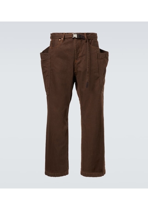 Sacai Belted cargo jeans