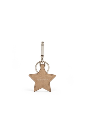 Smythson Star Keyring In Panama In Bronze