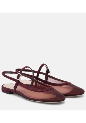 Gianvito Rossi Sling organza ballet flats