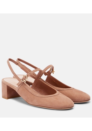 Gianvito Rossi 45 suede slingback pumps