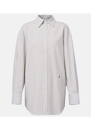Saint Laurent Cassandre striped cotton shirt