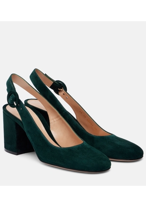 Gianvito Rossi Suede slingback pumps