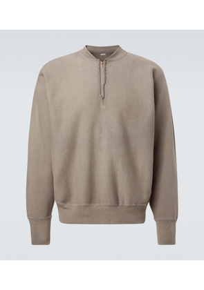A.Presse Vintage cotton jersey half-zip sweatshirt