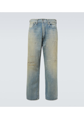 A.Presse No. 37 distressed straight jeans