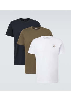 Moncler Set of 3 cotton jersey T-shirts
