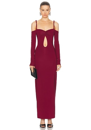 Maygel Coronel Calice Dress in Burgundy - Burgundy. Size all.