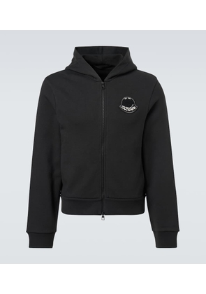 Moncler Logo cotton jersey hoodie
