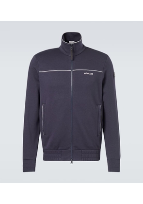 Moncler Technical jersey zip-up sweatshirt