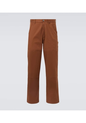 Moncler Cotton-blend gabardine straight pants