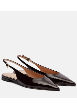Gianvito Rossi Robbie leather slingback flats