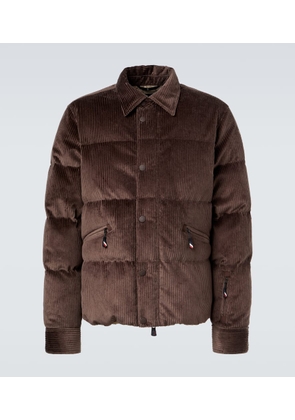 Moncler Grenoble Elgon cotton corduroy down ski jacket
