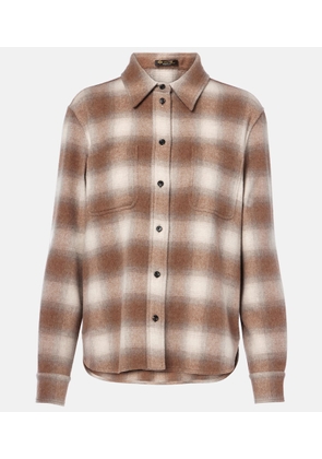 Loro Piana Checked wool and cashmere shirt