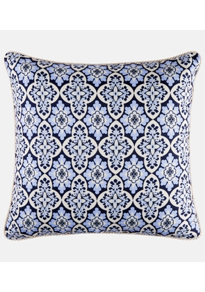 La DoubleJ Palazzo Blue cotton cushion